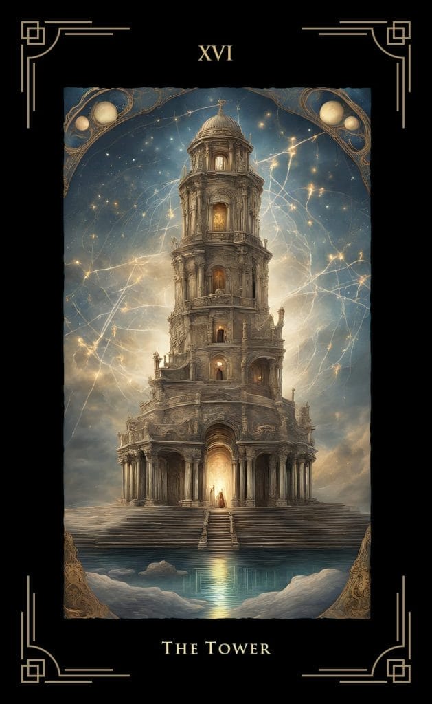 The Tower - Hidden Arcana Tarot